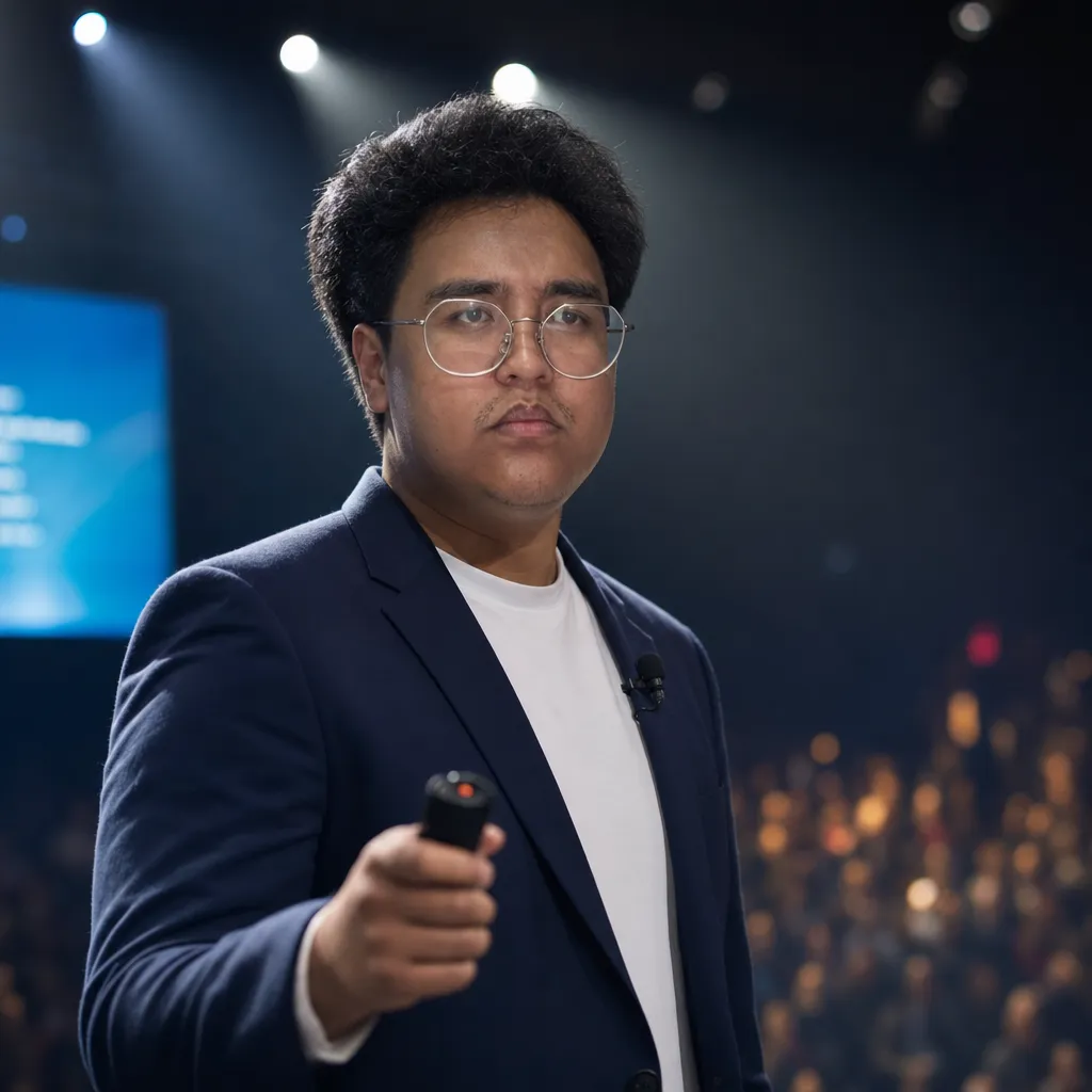 AI portrait result: Conference Speaker