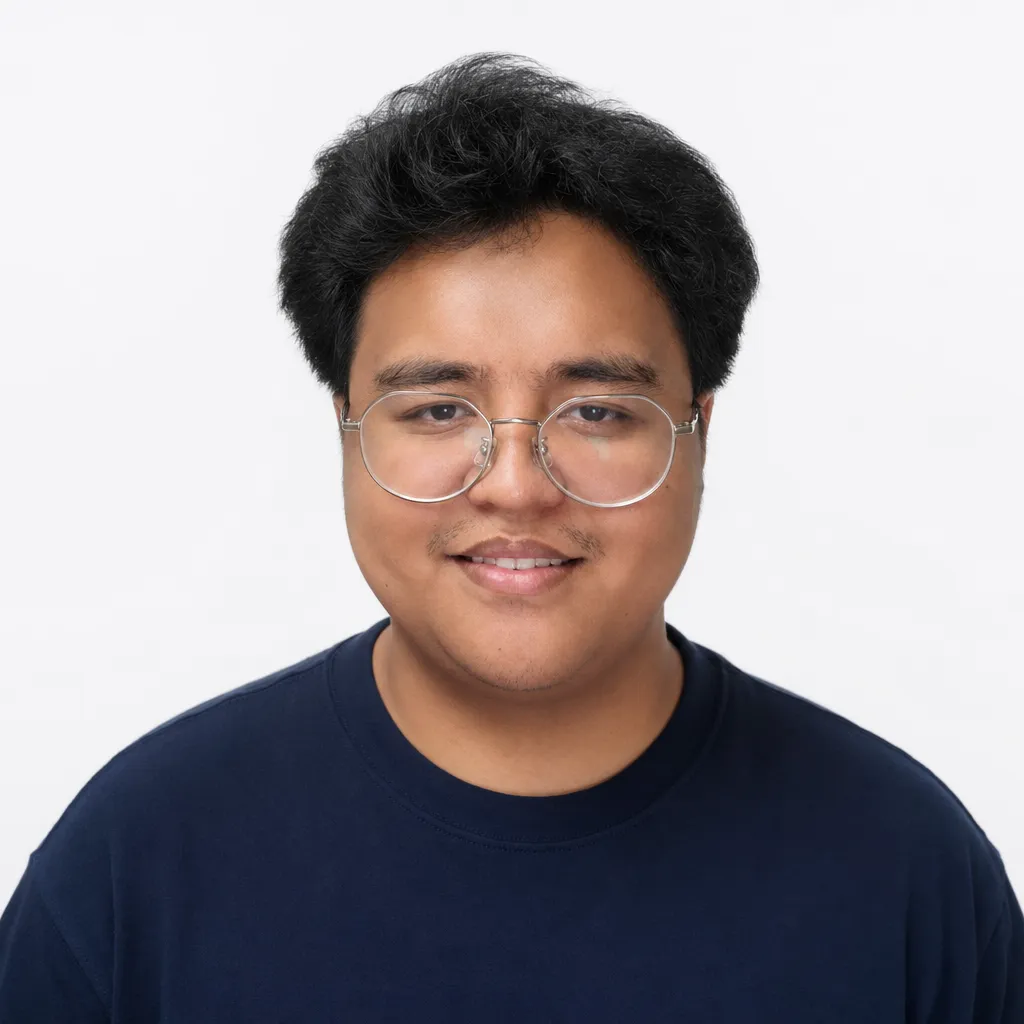 AI portrait result: Minimalist White Headshot