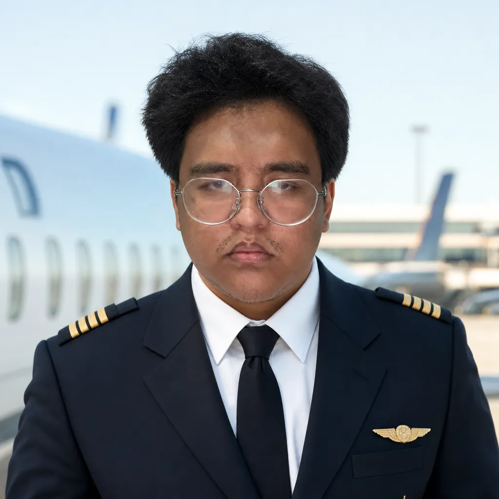 AI portrait result: Pilot / Aviation Pro
