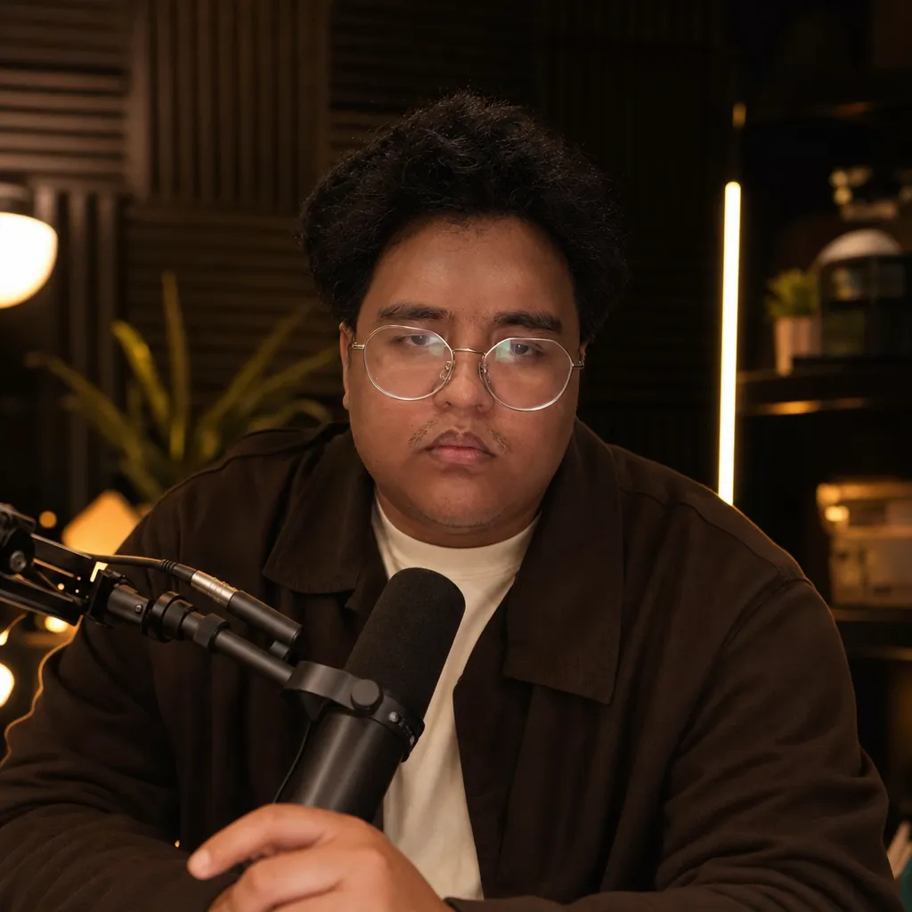 AI portrait result: Podcast Host Studio