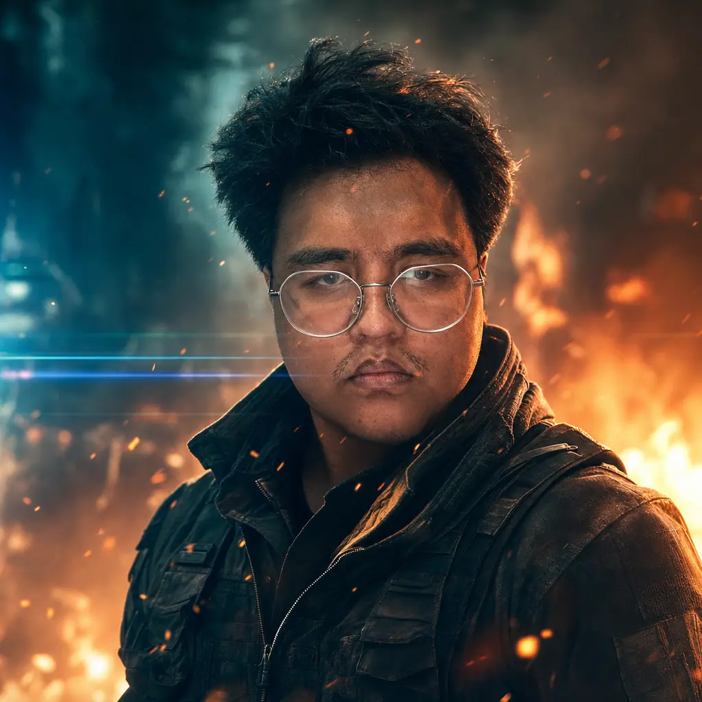 AI portrait: Blockbuster Action Hero (Cinematic / Editorial)