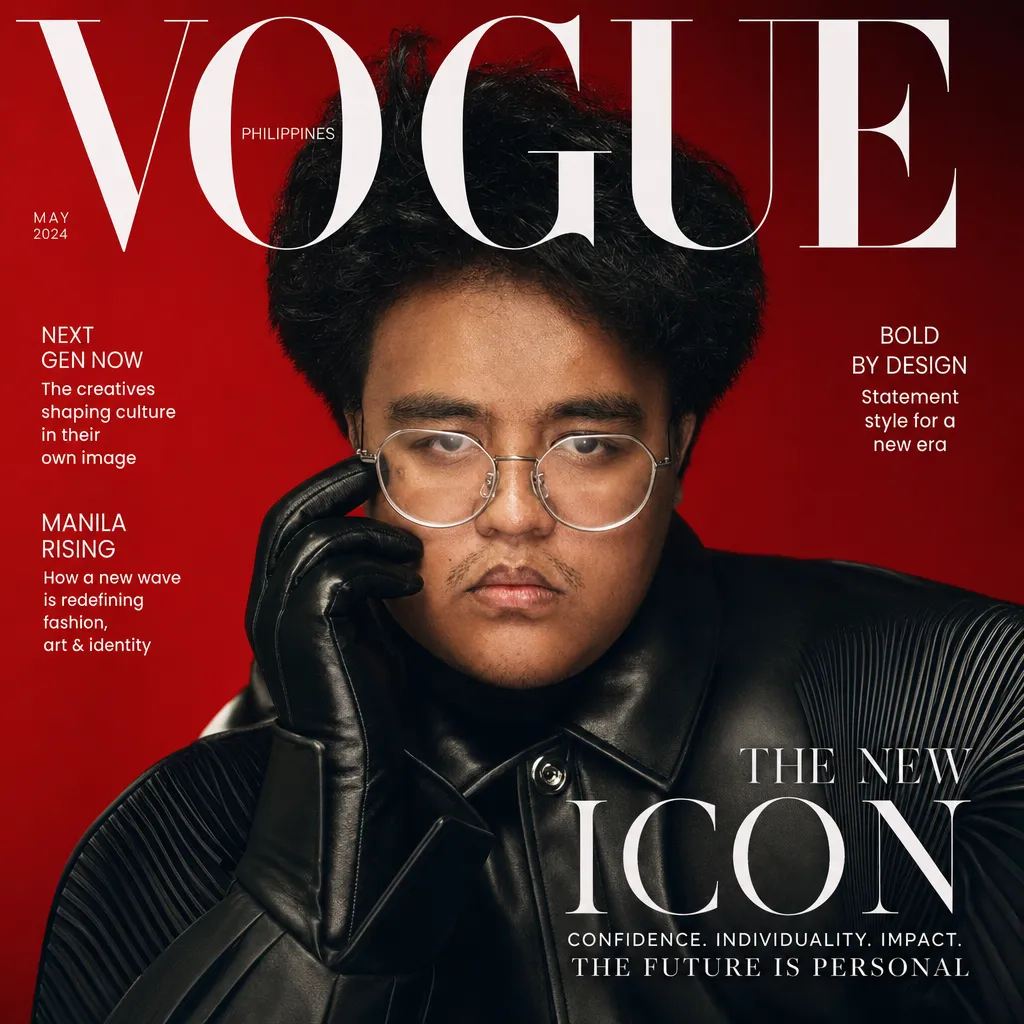 AI portrait result: Vogue Magazine Cover