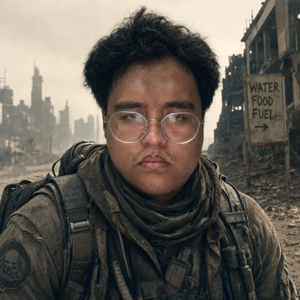 AI portrait: Dystopian Survivor (Cinematic / Editorial)