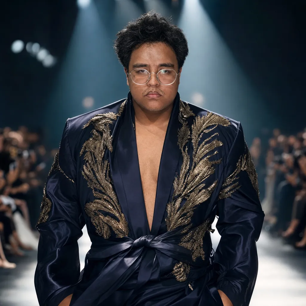 AI portrait result: High Fashion Runway