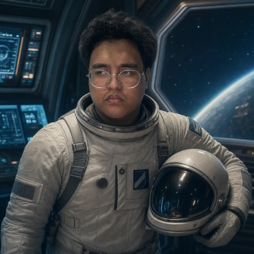 AI portrait: Sci-Fi Space Explorer (Cinematic / Editorial)