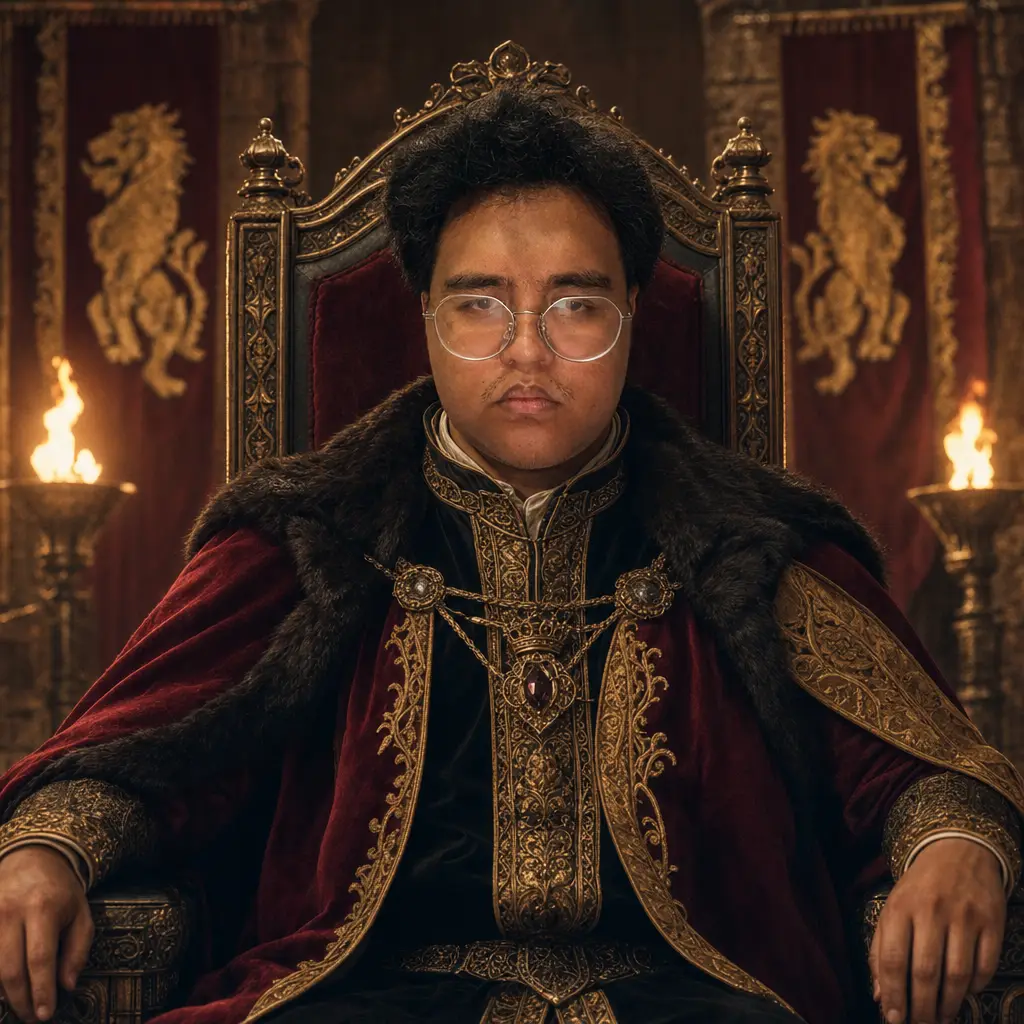 AI portrait: Epic Throne Scene (Cinematic / Editorial)