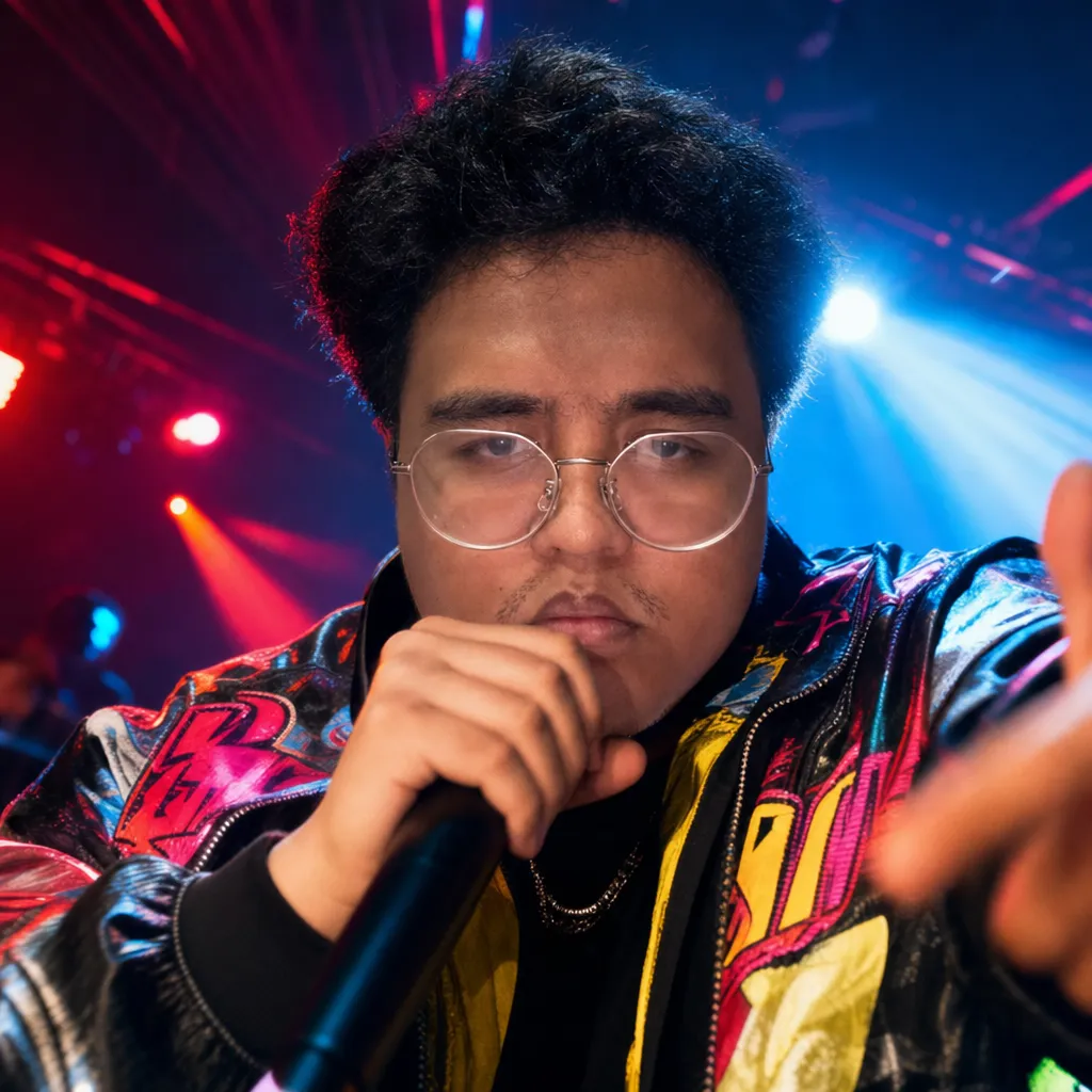 AI portrait result: Music Video Strobe