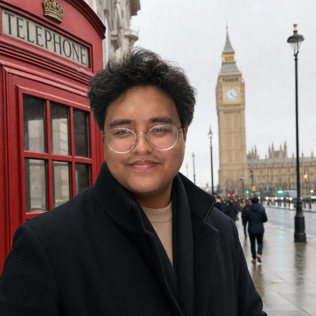 AI portrait: London Telephone Box (Travel / Lifestyle)