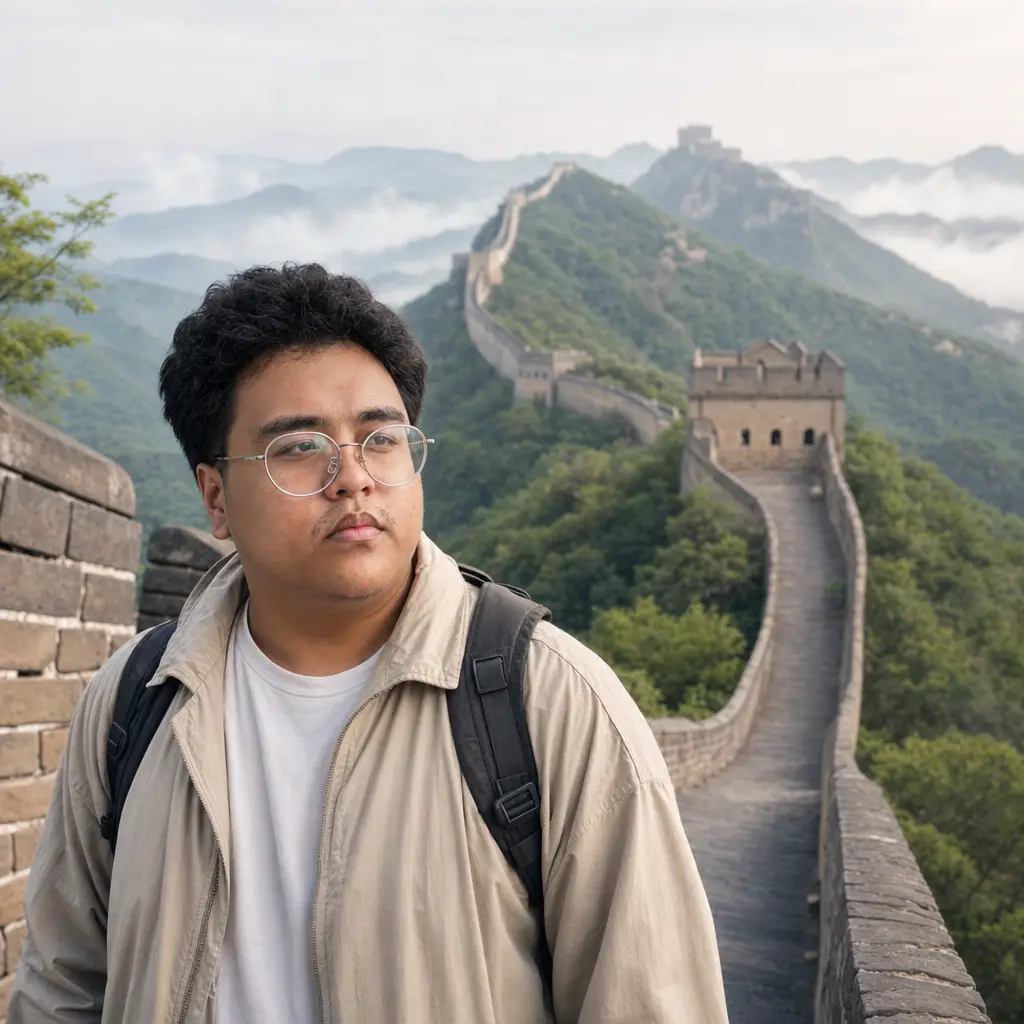 AI portrait: Great Wall of China (Travel / Lifestyle)