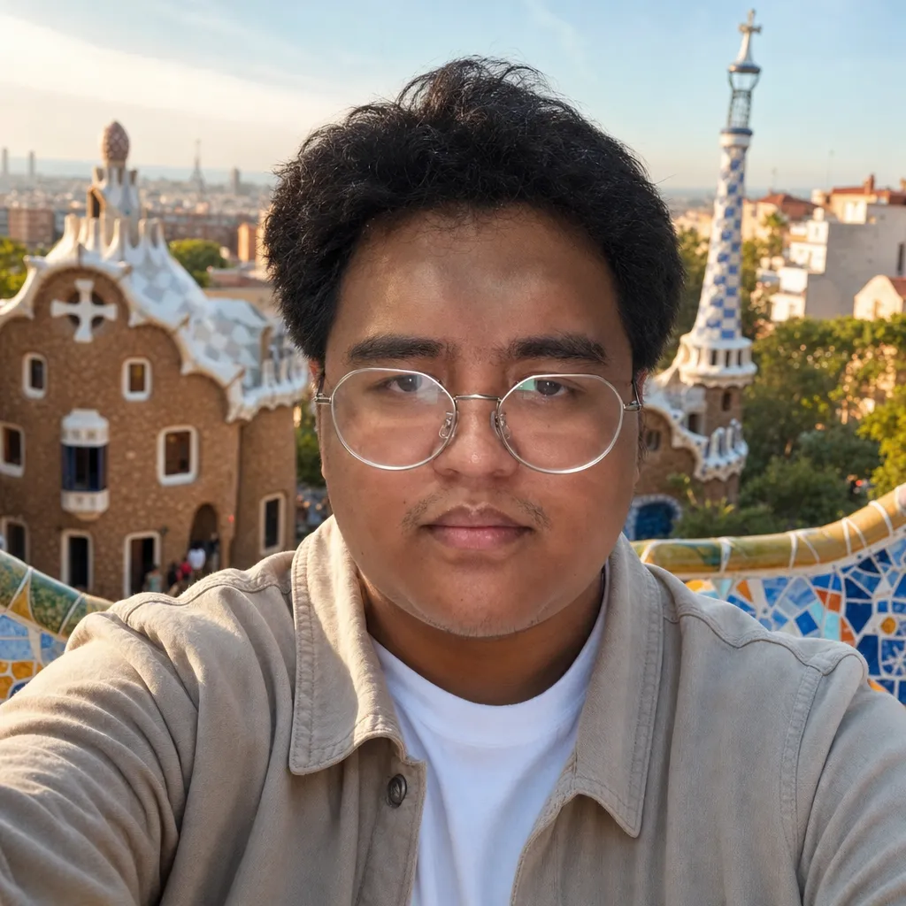 AI portrait result: Barcelona Gaudí