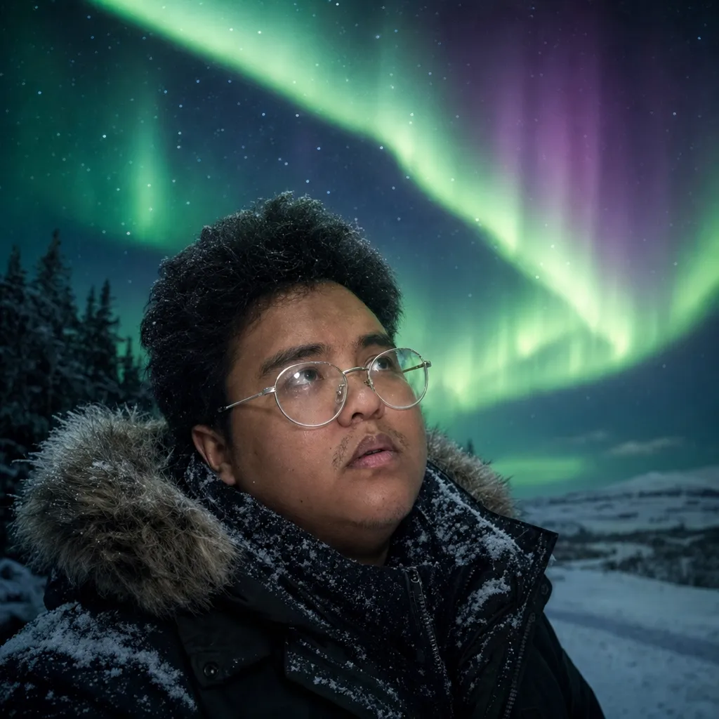 AI portrait result: Northern Lights
