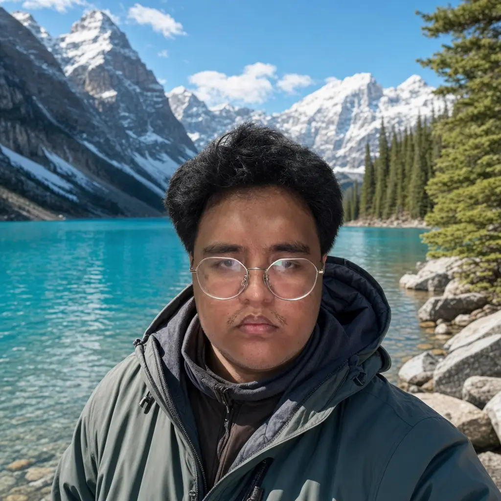 AI portrait: Banff Lake (Travel / Lifestyle)