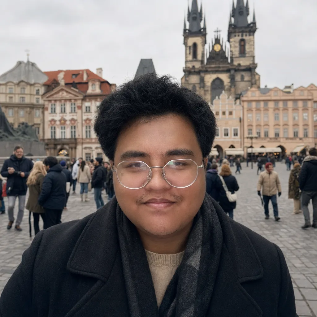 AI portrait result: Prague Old Town