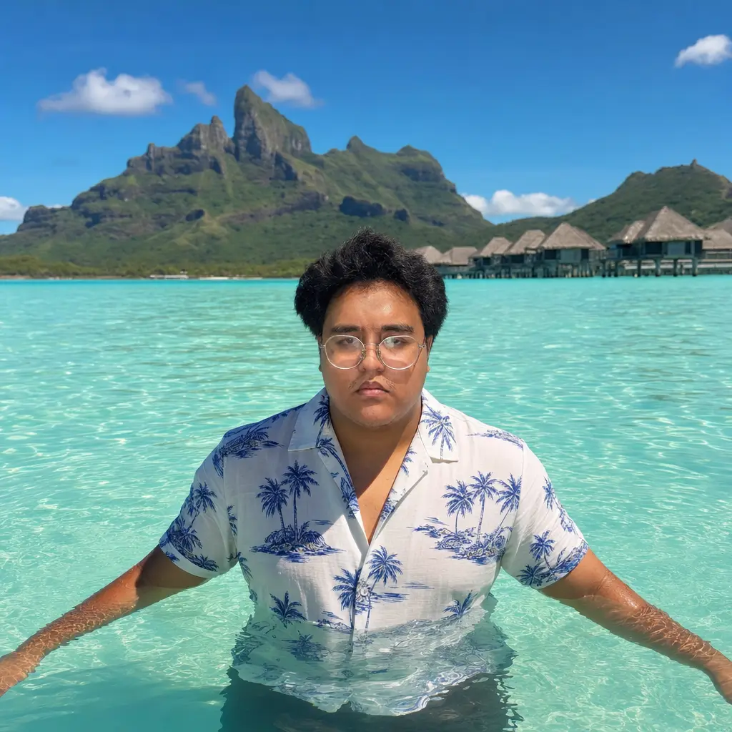 AI portrait: Bora Bora Lagoon (Travel / Lifestyle)