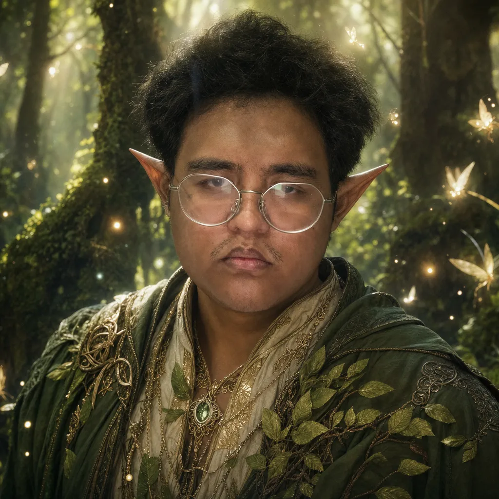 AI portrait result: Ethereal Elf