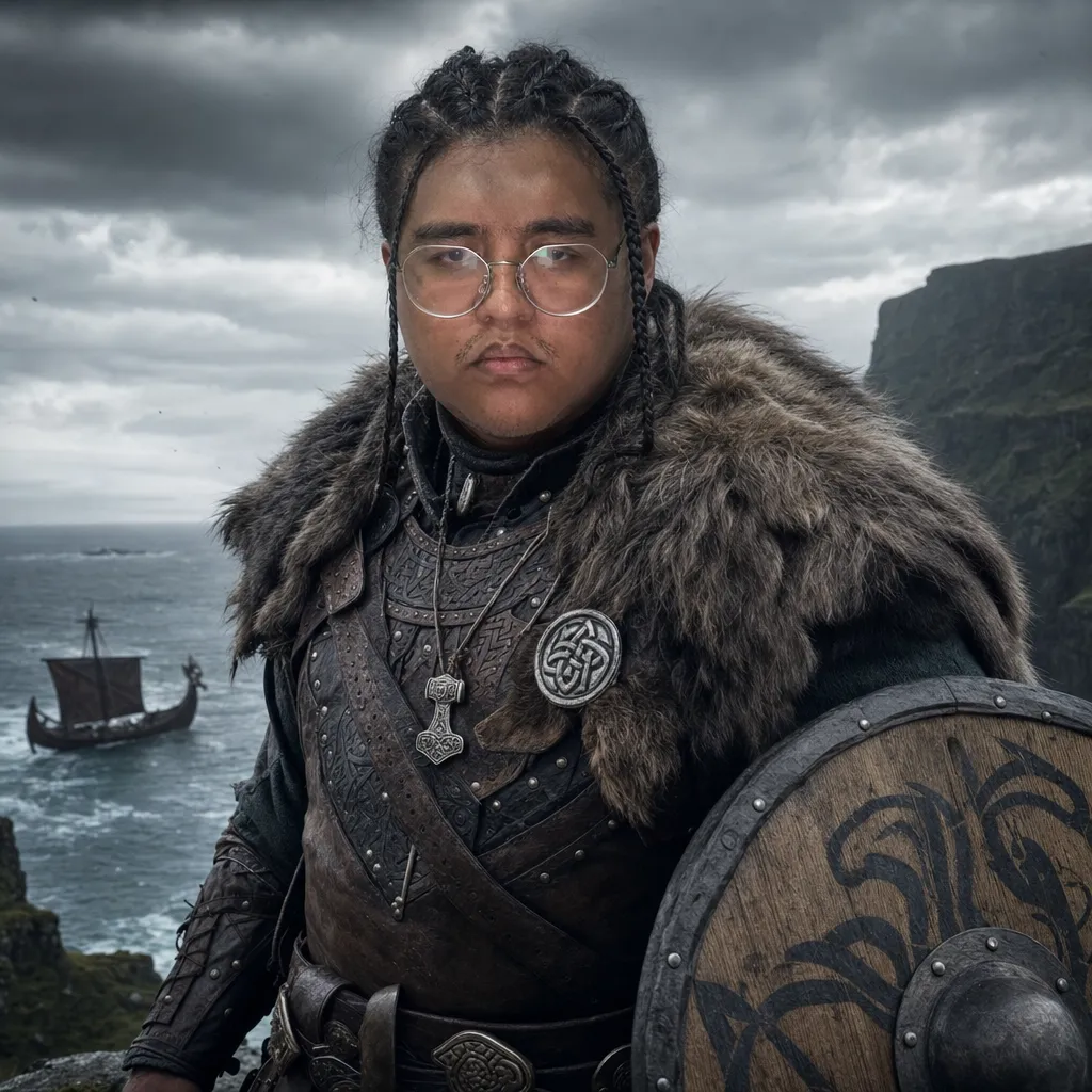 AI portrait result: Viking Warrior