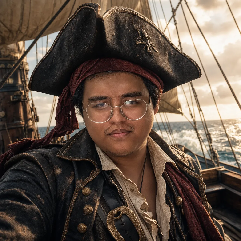 AI portrait result: Pirate Captain