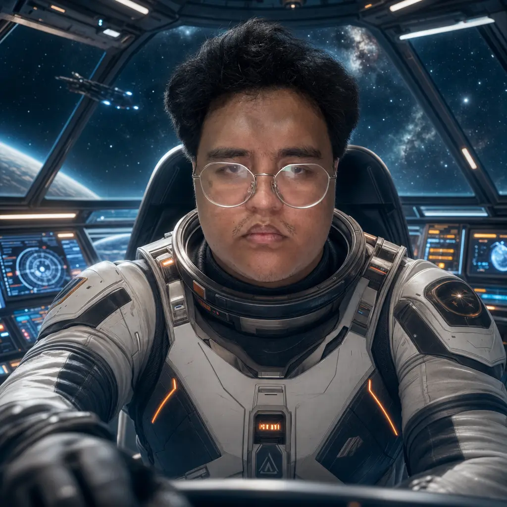 AI portrait: Galactic Space Hero (Fantasy / Themed)