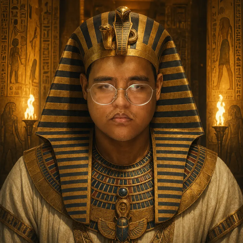 AI portrait: Egyptian Pharaoh (Fantasy / Themed)