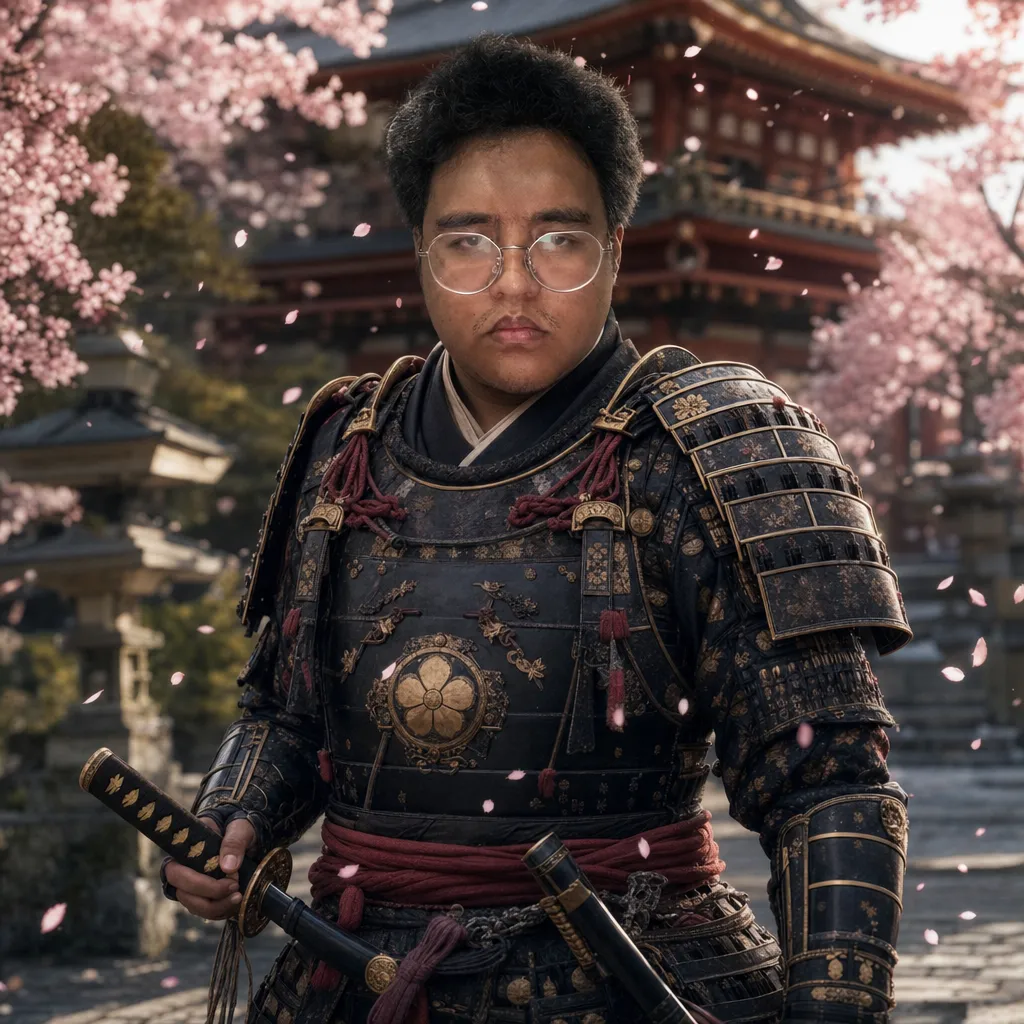 AI portrait result: Samurai Warrior