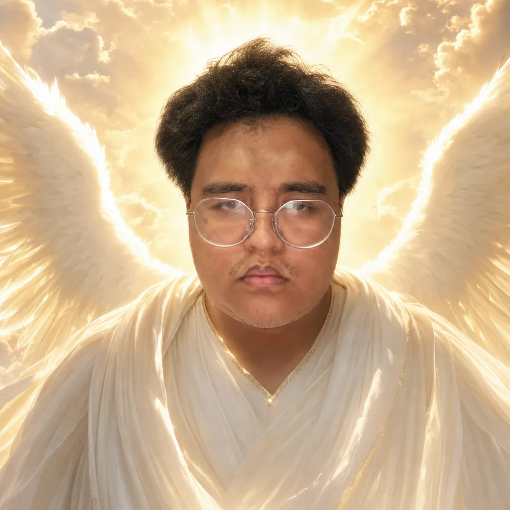 AI portrait result: Angelic Being