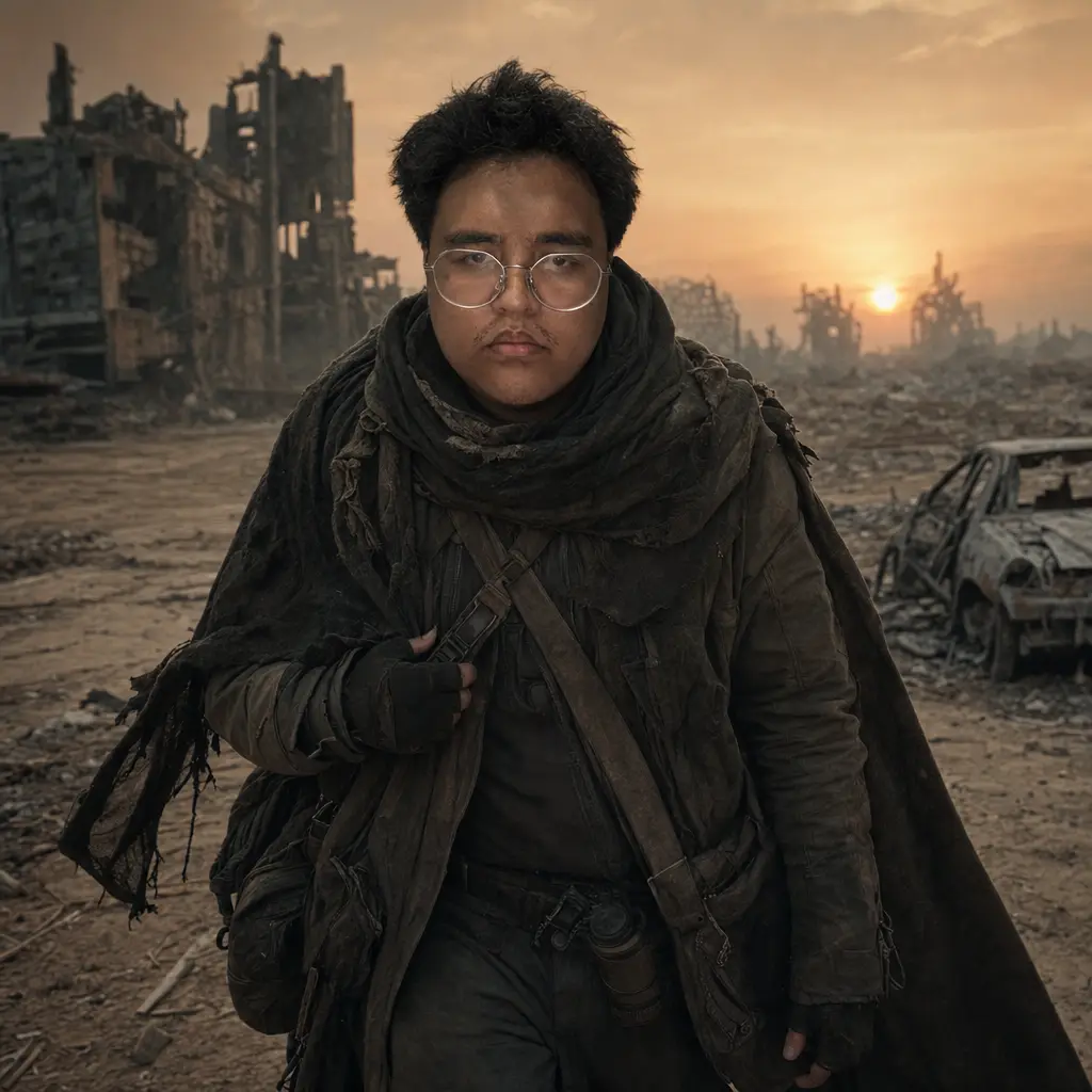 AI portrait: Post-Apocalyptic Wanderer (Fantasy / Themed)