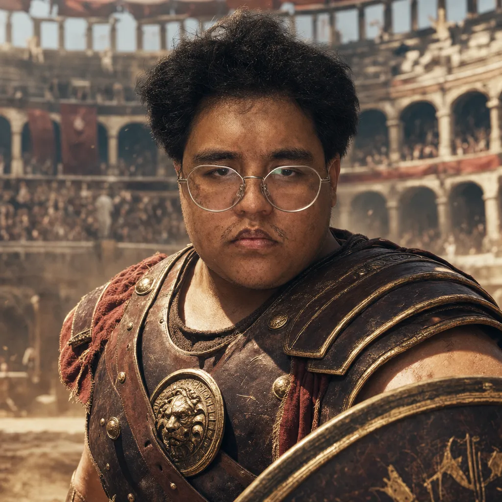 AI portrait result: Roman Gladiator