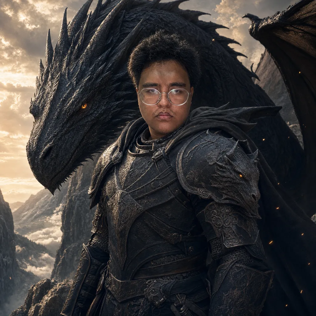 AI portrait result: Dragon Rider